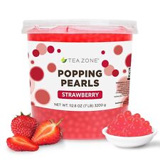 Tea Zone Strawberry Popping Pearls/Popping Boba(B2053, 7lbs) for Boba Tea picture