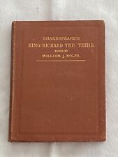 SHAKESPEARE’S KING RICHARD THE THIRD Edited by William J. Rolfe 1883 picture