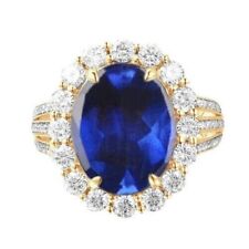 14KT Gold 2.65Ct 100% Natural Royal Blue Tanzanite & IGI Certified Diamond Ring picture