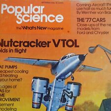 Vintage Popular Science Magazine September 1976 Nutcracker VTOL Navy Plane picture