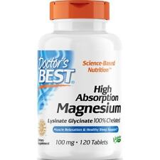 Doctor's Best High Absorption Magnesium - 100% Chelated 100 mg 120 Tabs picture