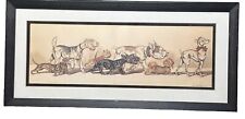 Boris O'Klein Signed Framed Print Dirty Dogs of Paris Drawings 1930 Lyndi Lende picture