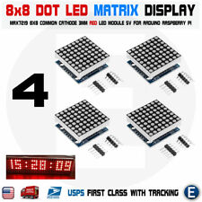4pcs MAX7219 red dot matrix 8x8 8*8 led display module Arduino Raspberry pi  picture