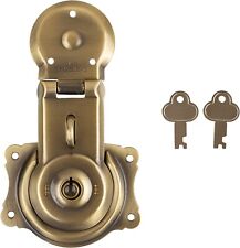 Long Antique Brass Trunk Lock picture