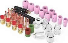 68 Pcs TIG Torch Accessories Kit Gas Lens Pyrex Glass Cup Kit For WP-17/18/26 picture