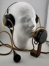 Scarce Original WW2 British Army MKII Wireless Headset w/Power Cord, Well Marked picture