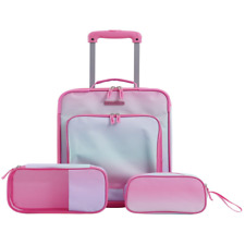 3Pc Junior Travel Luggage Set, Pink Omni picture