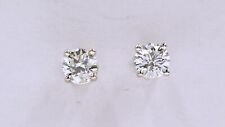 GIA Certified I Color VS2 Half Carat Total Weight Natural Diamond Stud Earrings picture