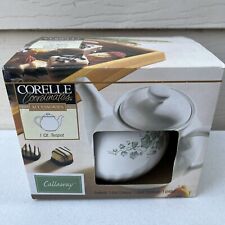 CORELLE COORDINATES ACCESSORIES 1 QT TEAPOT -NEW IN BOX. NEVER USED picture