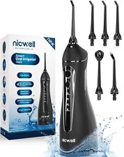 Nicwell Water Dental Flosser Teeth Pick - 4 Modes Dental Oral Irrigator, Portabl picture
