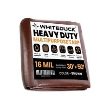 WHITEDUCK Super Heavy Duty Poly Tarp Cover 16 Mil & 10 Mil with Grommets and ... picture