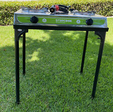 Stainless Double Propane LP Burner Stove Cooker W/Cast Iron Stand & Regulator picture