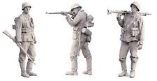 1/35 Resin figure model kit WWII german soldier 3 man Unassembled Unpainted picture