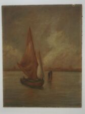 Antique Oil Painting Signed by Melancon (20”x15 7/8”) picture