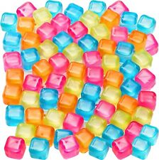New Pack of 30 Reusable Plastic Ice Cubes,  Colors May Vary,  BPA picture