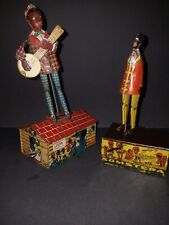 Vintage Marx Somstepa & Unique Art Jazzbo Jim Tin Wind Up Toys picture
