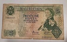MAURITIUS 25 Rupees 1967, P-32b, Bunwaree & Ramphul, Original circulated picture
