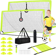 Soccer Goal - Set of 2 Soccer Nets, 6X4 Ft Portable Pop up Soccer Goals for Back picture