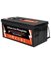 12V 300Ah 3840WH Deep Cycle Lithium Battery LiFePO4 200A BMS for RV Solar Boat picture