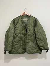 Vintage Military Issue M65 Field Jacket Liner w/ Buttons - Green M / L / XL picture