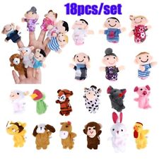 18pcs/lot Family & Animals Finger Puppets Set Mini Toy Finger Puppets Doll Toys picture