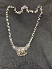 UNUSUAL Vintage Heavy NECKLACE Thai? Stainless Steel Gothic Steampunk .. D1101 picture