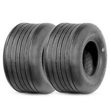 Set 2 13X6.50-6 Lawn Mower Tires 13X6.50X6 Heavy Duty 4Ply Garden Tractor Tyres picture