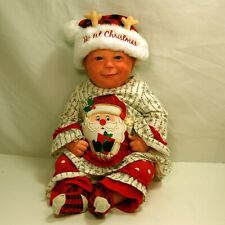 Pre-owned Reborn 22in long Chubby Little Girl Doll by Sharon Elizabeth Clarey picture