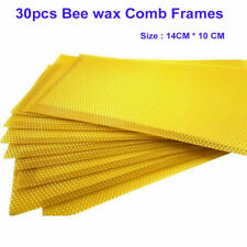30pc Honeycomb Foundation Bee Hive Wax Frames 14CM Beekeeping Beehive Nest Sheet picture