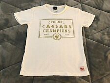 Original Caesars Champions Cotton T-Shirt  ff White Size Small  picture