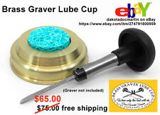 GENUINE ORIGINAL Brass Graver Lube Cup For Hand Engravers & Jewelers NEW LQQK picture
