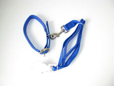 New Blue 40.5 inch Nylon Dog Leash Lead with collar  picture
