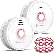 2x Siterwell Fire Sentry Smoke Detector Alarm Runs on 9 Volt Battery from Gitway picture