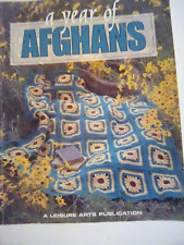 1996 Leisure Arts A Year of Afghans Pattern pb. book ~ 52 Designs. picture