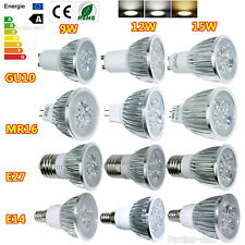 Bright  MR16 GU10 E27 E14 9W 12W 15W Dimmable LED Spotlight Light Bulb Lamp picture