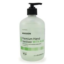 5 Bottles McKesson Premium Moisturizing Hand Sanitizer with Aloe 18 oz with Pump picture