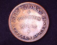 1863 Civil War Store Card John Thomas Coffee/Spices Albany,NY Die 10G1a  #CWT106 picture