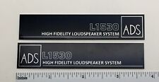 ADS  L1530 Speaker Badge Logo Emblem Pair Mirror Imaged Custom Made Aluminum  picture
