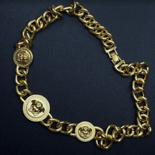 Vintage Versace Medus Gold Chain Nekclace Pendant picture