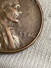 1946 Wheat Penny No Mint Mark Extremely Rare Errors Discoloration L In Rim Hole picture