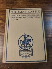 1924 Vintage Book: Pierce Penilesse His Supplication To The Divell (Devil) Nashe picture