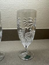 GODINGER SHANNON CRYSTAL PALM SOUTH BEACH ICED TEA GOBLETS - SET OF 4 picture