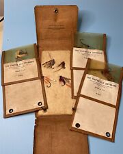Antique Cooper Fly Fishing Envelope US and GB Patent 1909 w/ Vintage Flies Lures picture