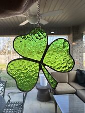 New Stained Glass Shamrock Suncatcher picture