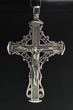 Handmade Sterling Silver Solid Stylish Hallmarked 925 Religious Cross New picture
