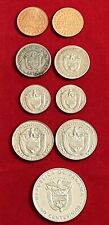 Lot of 9 Republica de Panama Coins 1929-1975 VF-Uncirculated picture