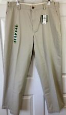 NWT LL Bean Men’s Chino Khaki Wrinkle Free Cotton Natural Fit Pants 37x30 picture