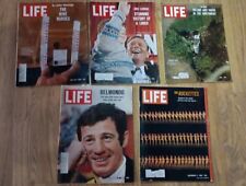 Lot of 5 Vintage 1960s & Life Magazines Belmondo, Deluge & Havoc, The Rockettes picture