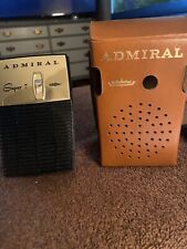 Vintage Admiral Super 7 Transistor Radio With Case All Most Mint picture