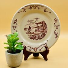 WALLACE CHINA Vintage El Rancho Western Americana Bread/Side Plate 7” Diameter picture